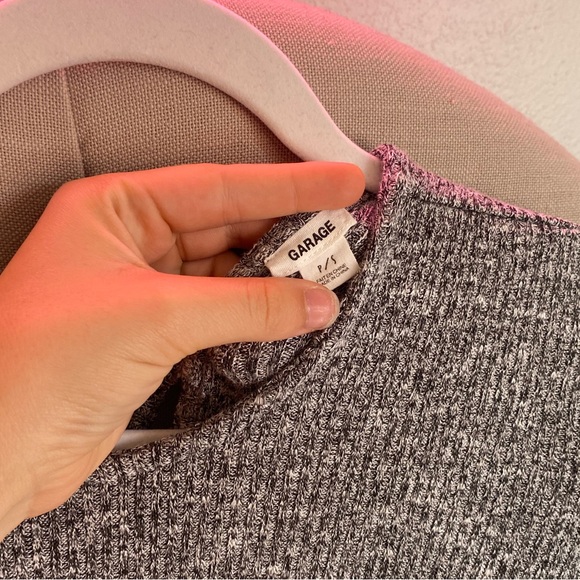 Open back cross cross long sleeve top from garage - Picture 2 of 3